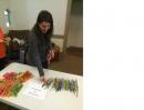 Assembling school supply kits in Orange, CA