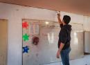 Painting the school classrooms