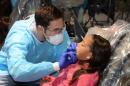 Dental student and patient